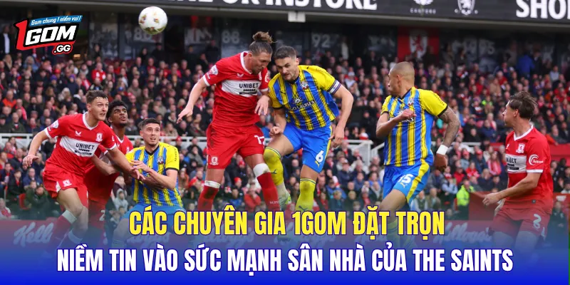 Các chuyên gia 1GOM đặt trọn niềm tin vào sức mạnh sân nhà của The Saints